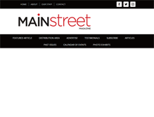 Tablet Screenshot of mainstreetmag.com